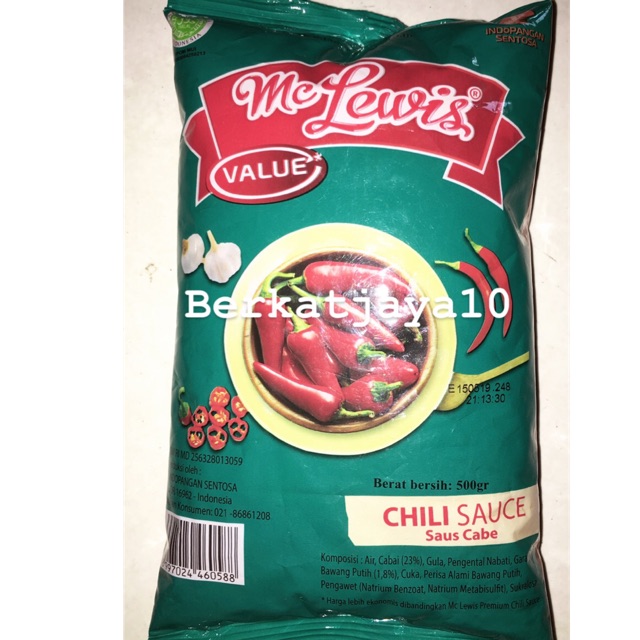 McLewis Value saus sambal cabe Mc Lewis cabai 500 gram