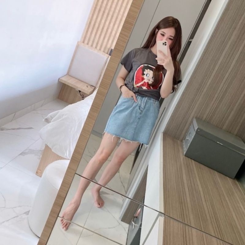 kaos betty boop 1686  ndudshop kaos wanita import