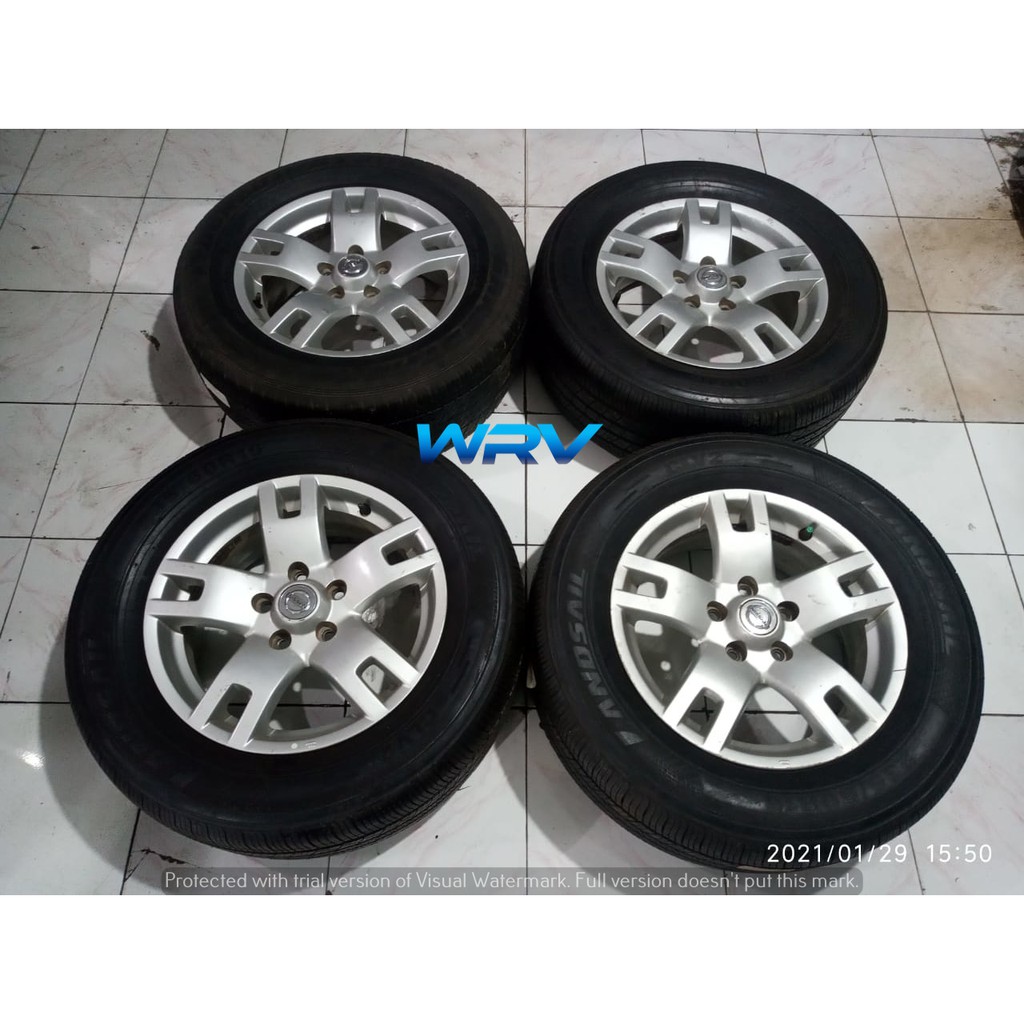 velg mobil bekas xtrail ring 16x6,5 pcd 5x114 plus ban