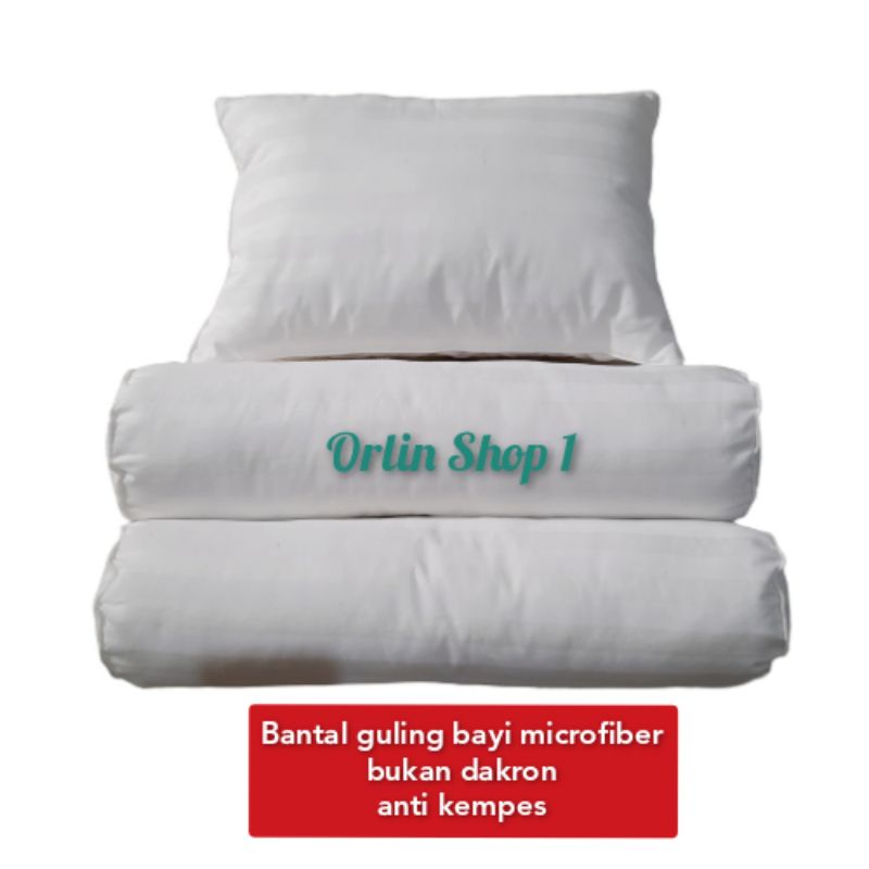 Bantal Guling Bayi Microfiber anti kempes bukan dakron