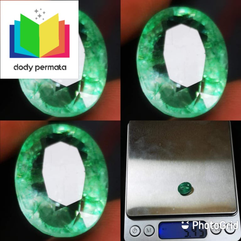 NATURAL EMERALD BERYL ZAMBRUD COLOMBIA CE MINOR TOP LUSTER