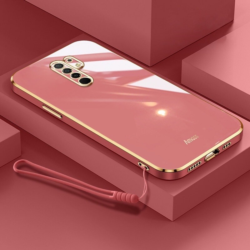 Case Bahan Silikon Dengan lanyard Untuk Xiaomi Redmi 9 9C 9A 8A 8