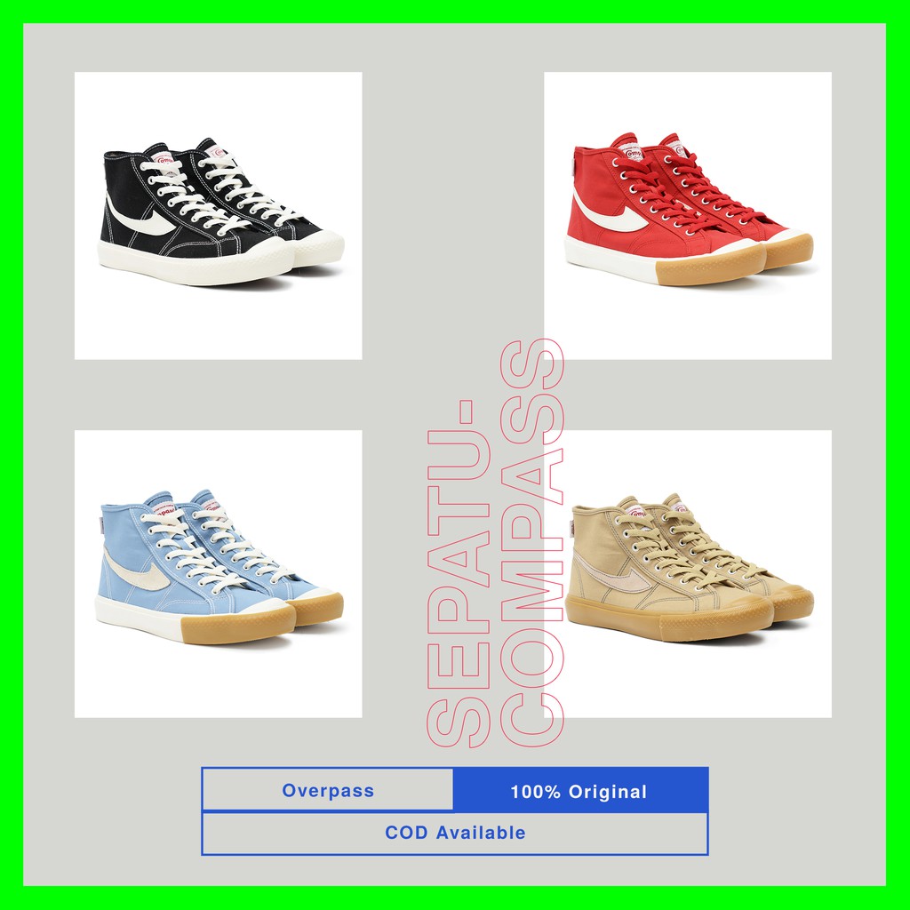 RETAIL PRICE Sepatu Compass Gazelle Hi