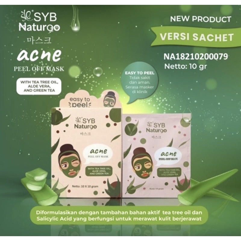 SYB Naturgo Peel Off Mask NEW (Sachet)