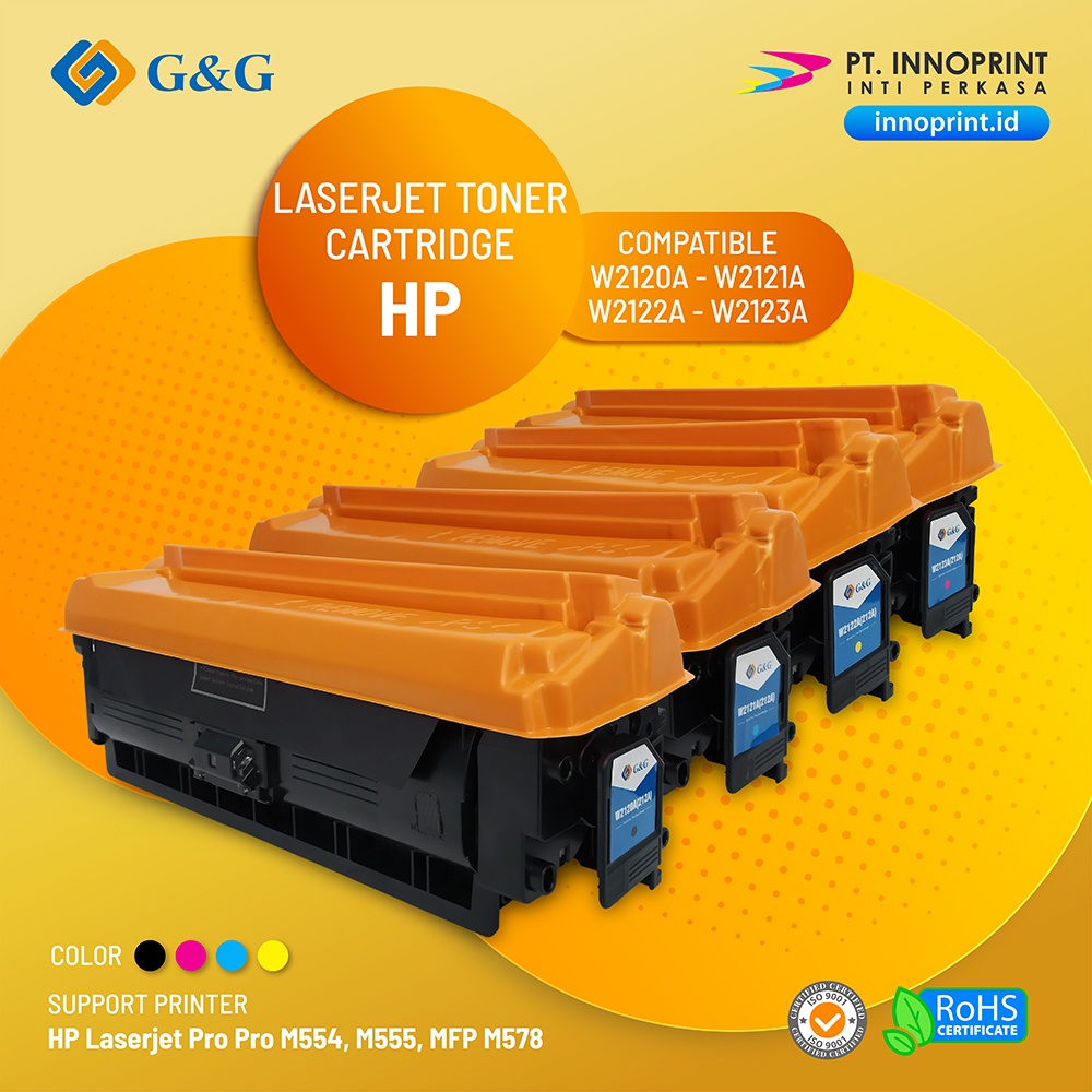 Compatible HP W2120-3A (HP 212) - No Chip for HP Color LaserJet Pro M554, M555, MFP M578