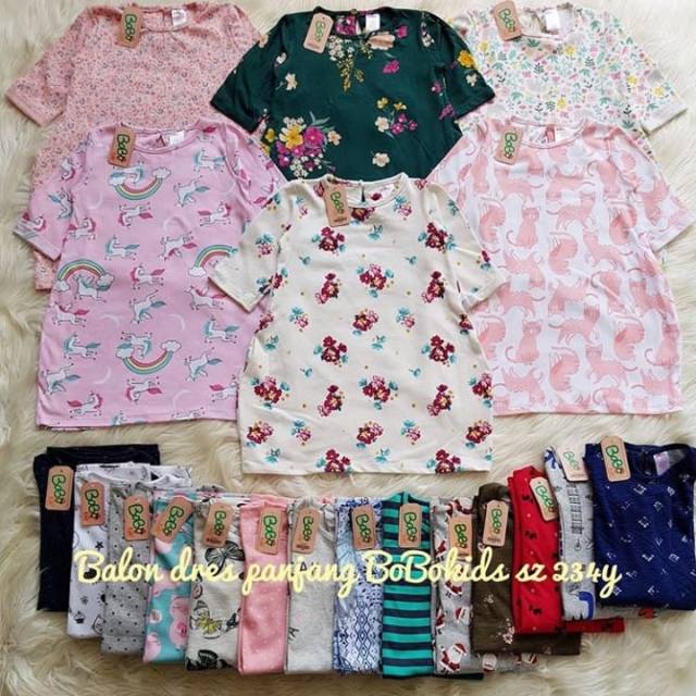 Baju Dress Anak Perempuan Merk Bobo Kids Size 2 3 4t Shopee Indonesia