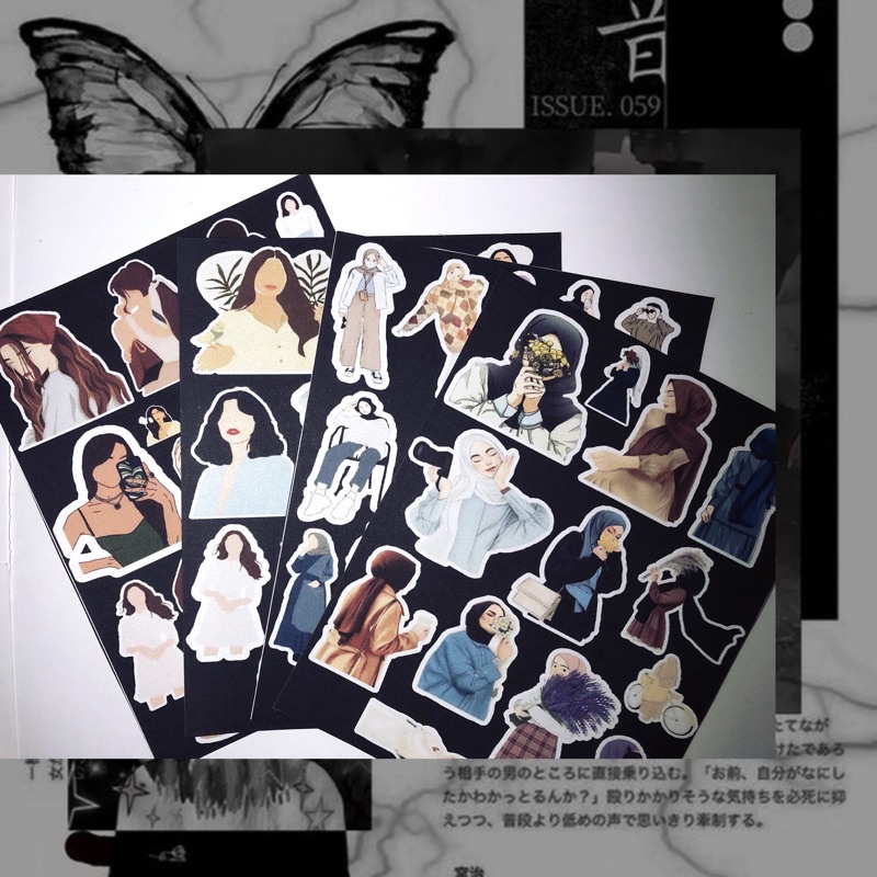 

[no cutting] People Sticker Insta #(009)