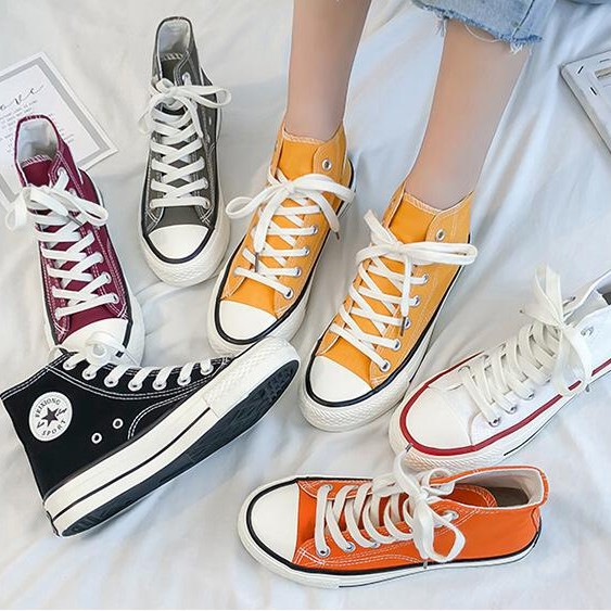 RYX - High Top Sepatu Sneakers Canvas Wanita Fashion Casual - Ori Import