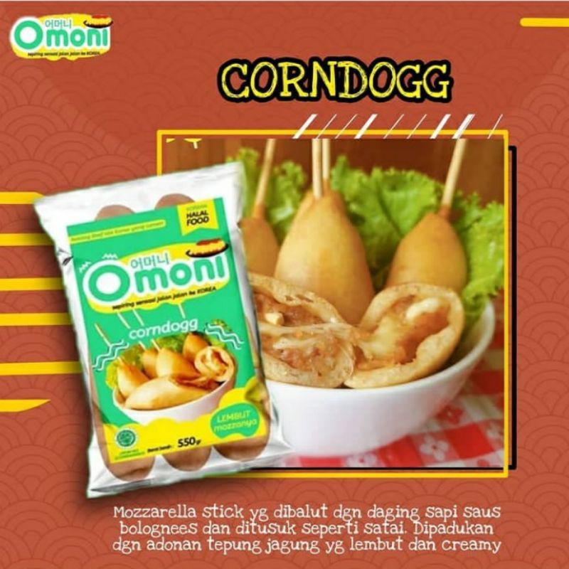 

CORNDOGG JAJANAN MAKANAN KOREA FROZEN FOOD OMONI HALAL