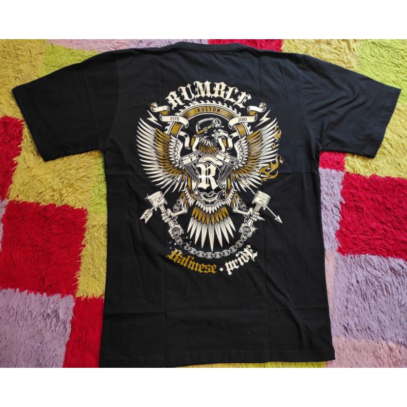 Tshirt rumble original / rumble bali / kaos rumble / rmbl / eagle machine