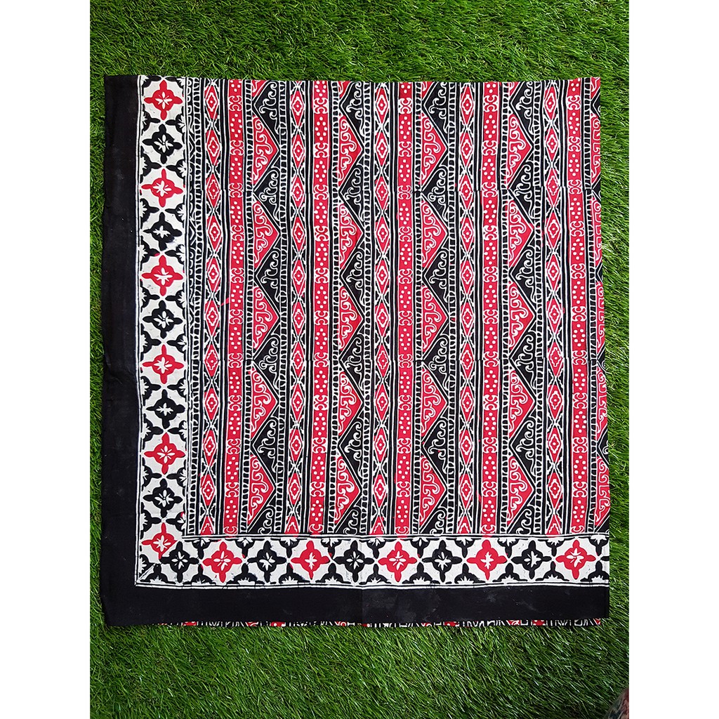 Bahan Batik Asli Medan Merah Ukuran 2M Berkualitas - Zallatra M1U