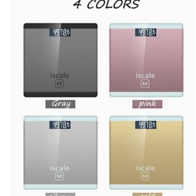 Timbangan badan digital iscale (kaca) kualitas premium