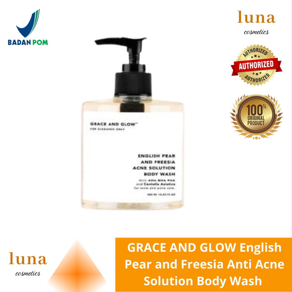 GRACE AND GLOW English Pear and Freesia Anti Acne Solution Body Wash