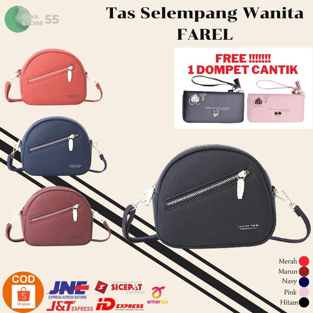 FAREL - Tas Selempang/Tas Selempang Wanita/Tas Slempang Wanita/Tas Slempang Wanita Murah