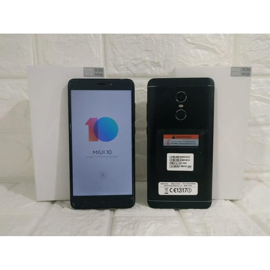 [33] Xiaomi Redmi Note 4x Black 4/64 - Garansi 1 Tahun Handphone / Phone / HP