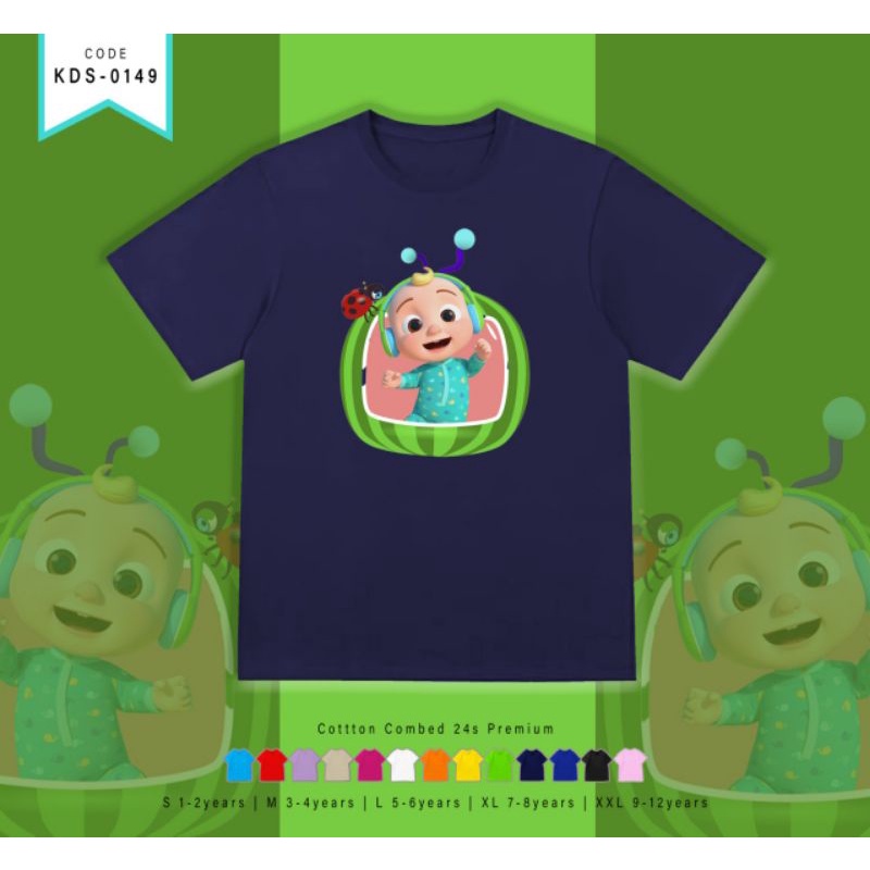 KAOS COCOMELON JEJE/KAOS ANAK-ANAK COCOMELON