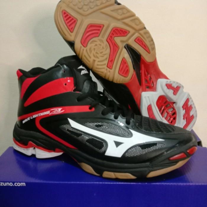 Hematsmart Sepatu Volly Mizuno Wlz3 Black Red Sepatu Olahraga Voli