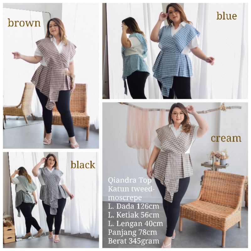 Qiandra Top Atasan Bigsize