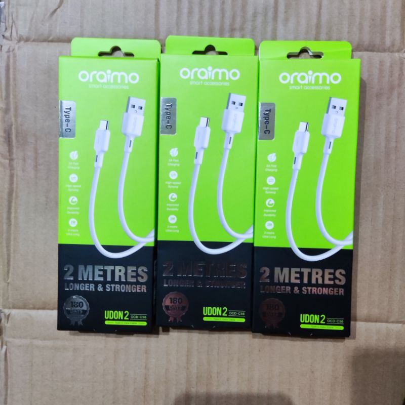 Jual Kabel Data Fast Charging Type C Oraimo Ocd C Meter Shopee