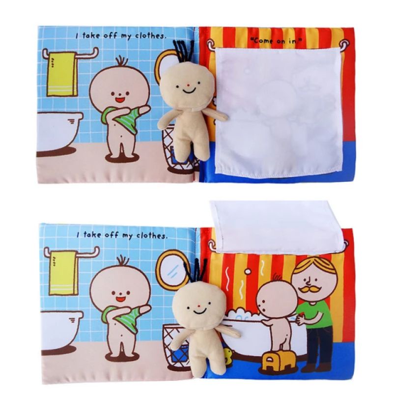 3D Mainan Buku Kain Bayi Soft Cloth Book Baby Seri Edukasi Aktifitas Bayi