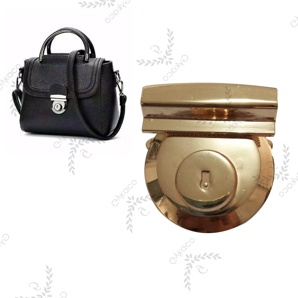 Variasi V088 Kunci Slop / Sodok / Buckle Bulat - Aksesoris Tas &amp; Dompet Wanita Fashion (IMPORT)