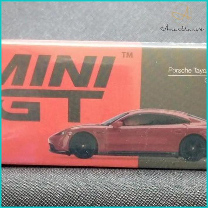 Ac - Mini Gt 1/64 Porsche Taycan Turbo S Carmine Red