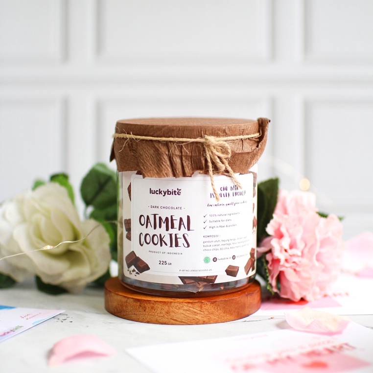 Valentine Hampers / Hampers Valentine / Kado Valentine / Valentine's Gift - Oatmeal Cookies 2 Jar + FREE Greeting Card + Pita