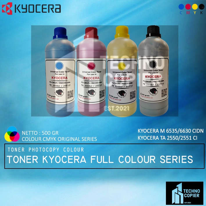 TONER FOTOCOPY KYOCERA WARNA M 6535 M6630 cidn TASKALFA TA 8520 8525 2550 ci - 500 GR COMPATIBLE PAN