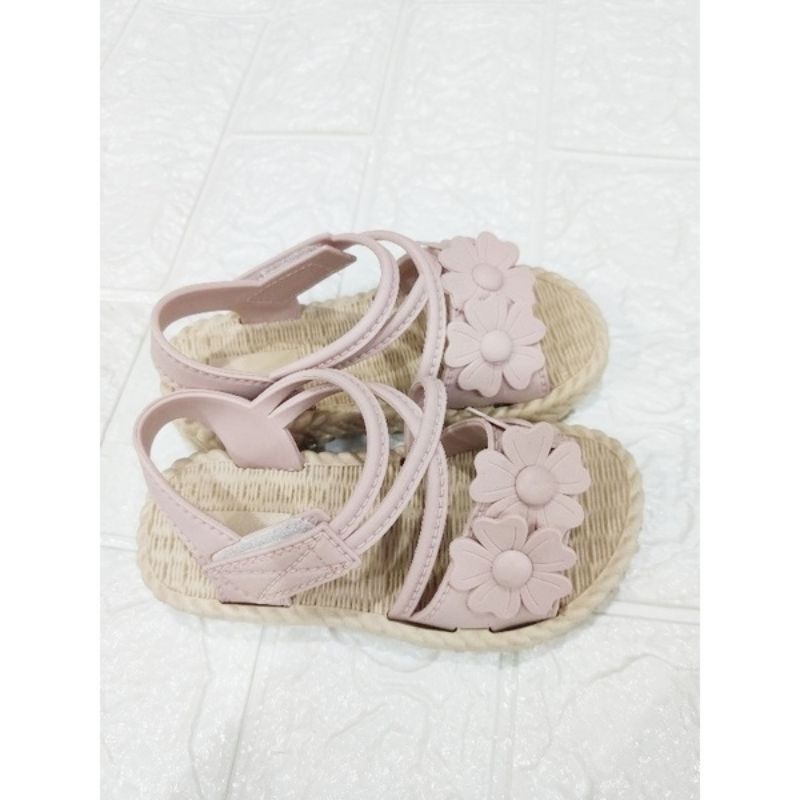 Medan Termurah KD038 Size 24-33 Sendal anak flower Sandal tali import