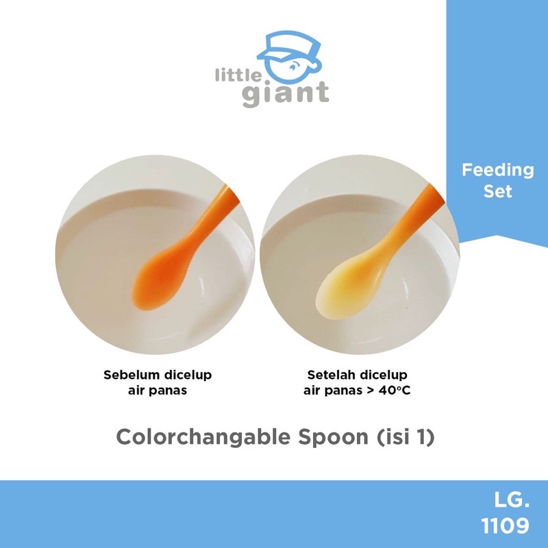 LITTLE GIANT LG.1109 Colorchangeable Spoon - Sendok bayi