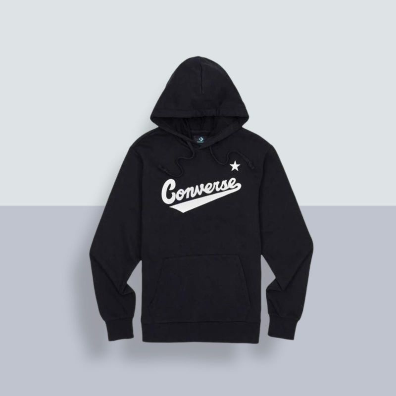Hoodie converse nouva logo black original bnwt nova men's pt map