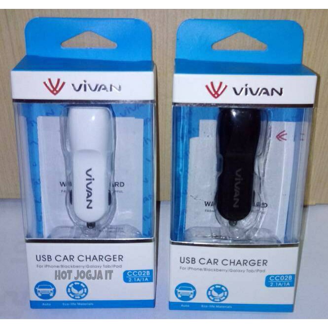 Saver / Charger Mobil / Car Charger Vivan CC02B Fast Charging