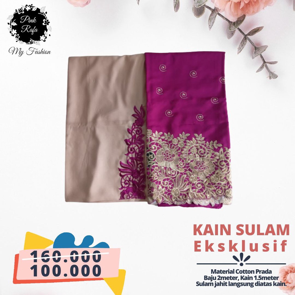 Bahan kain bordir sulam