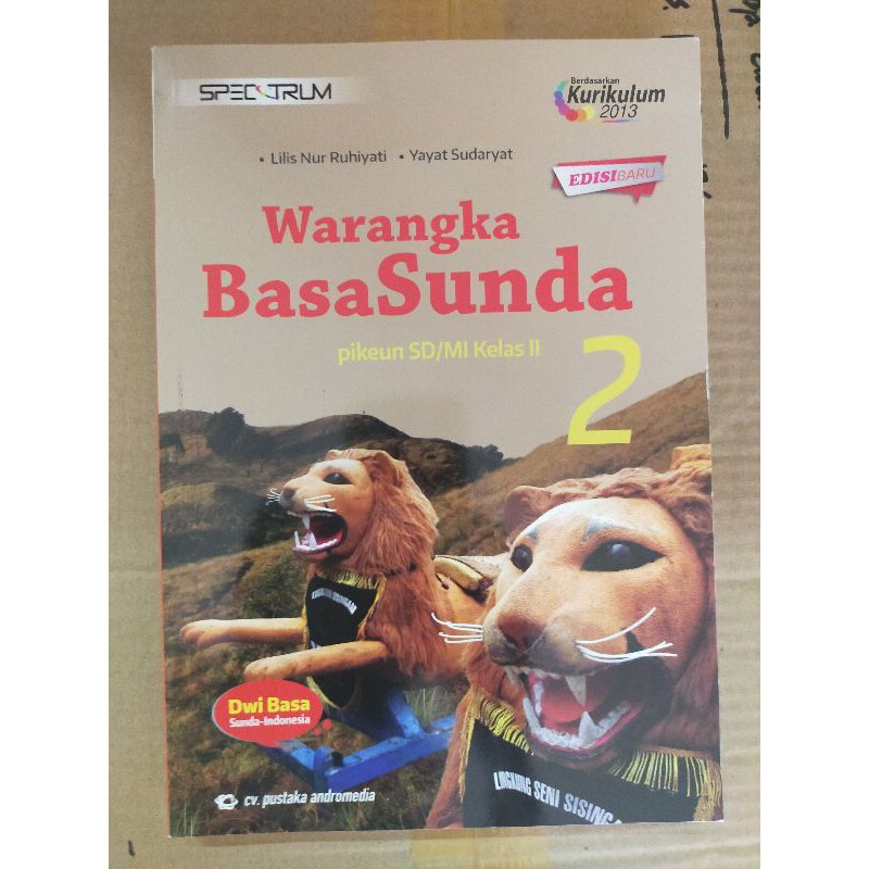 ORI harga satuan buku teks bahasa Sunda Dwi bahasa k13 kelas 1,2,3,4,5,6