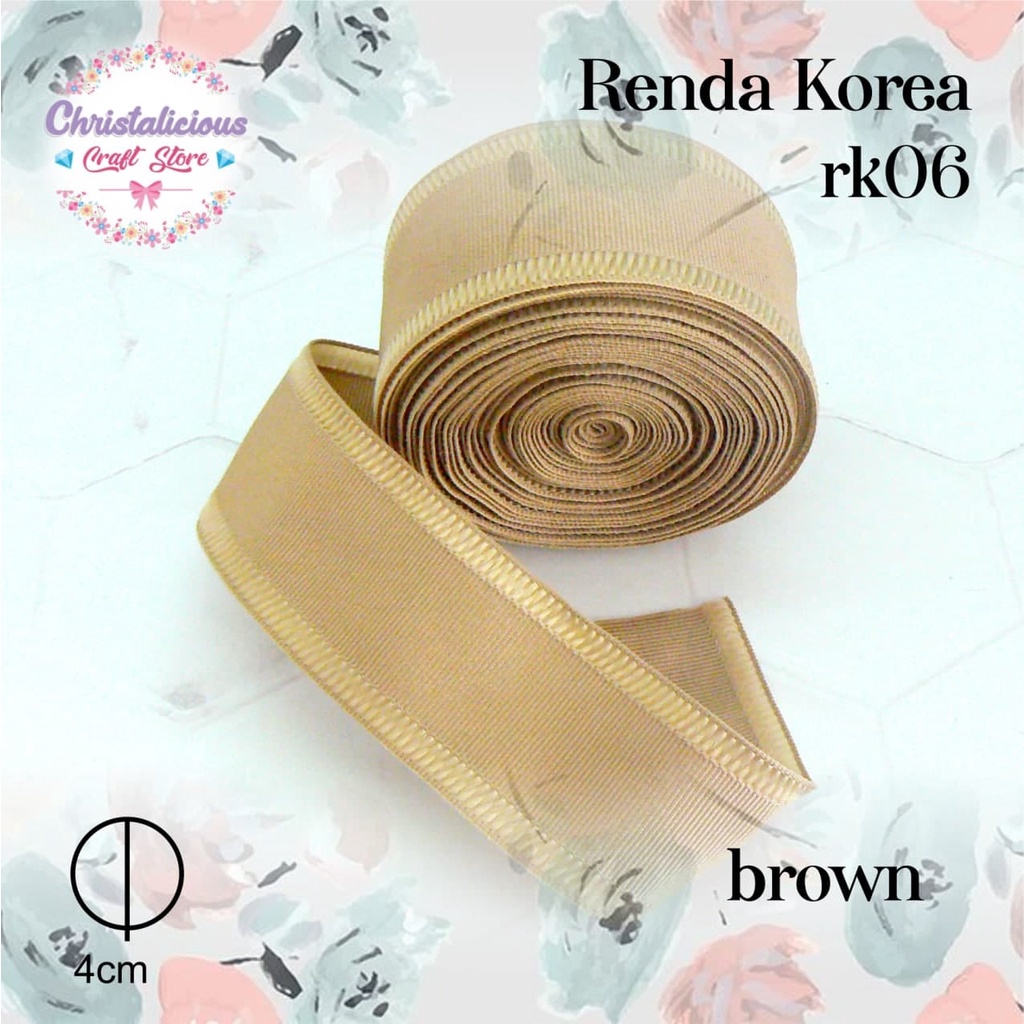 Renda korea RK 06, Renda bahan craft, renda import, pita korea, pita import, pita bahan craft cantik
