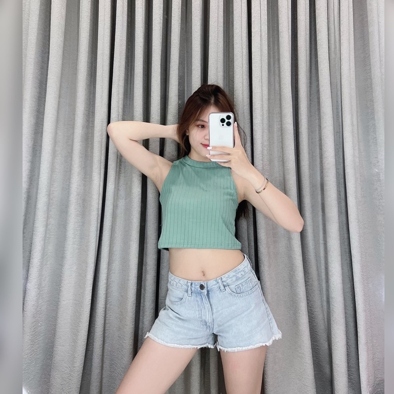 Crop tanktop korea halter 035 | Crop top korea halter