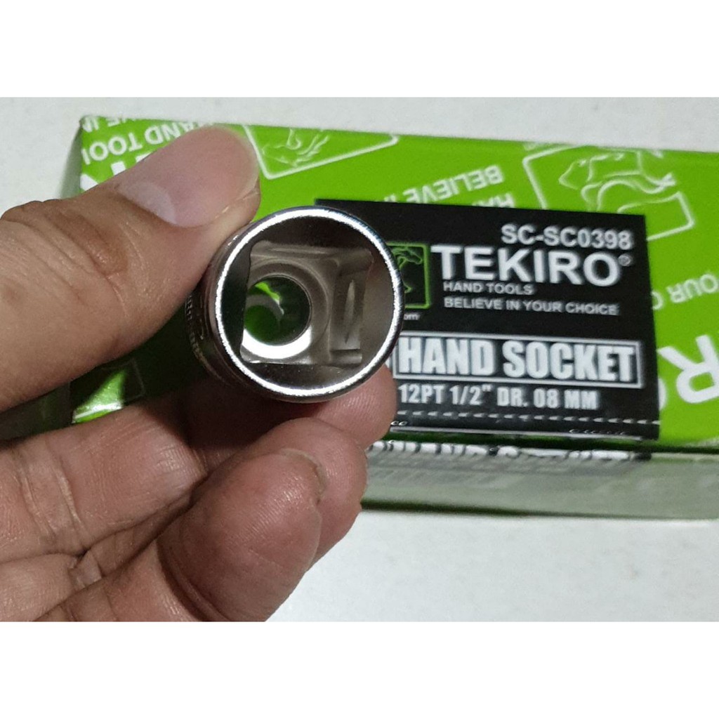 Mata Sock TEKIRO 1/2in 8 9 10 11 12 13 22 mm 6 12 pt- Hand Socket 1/2&quot;