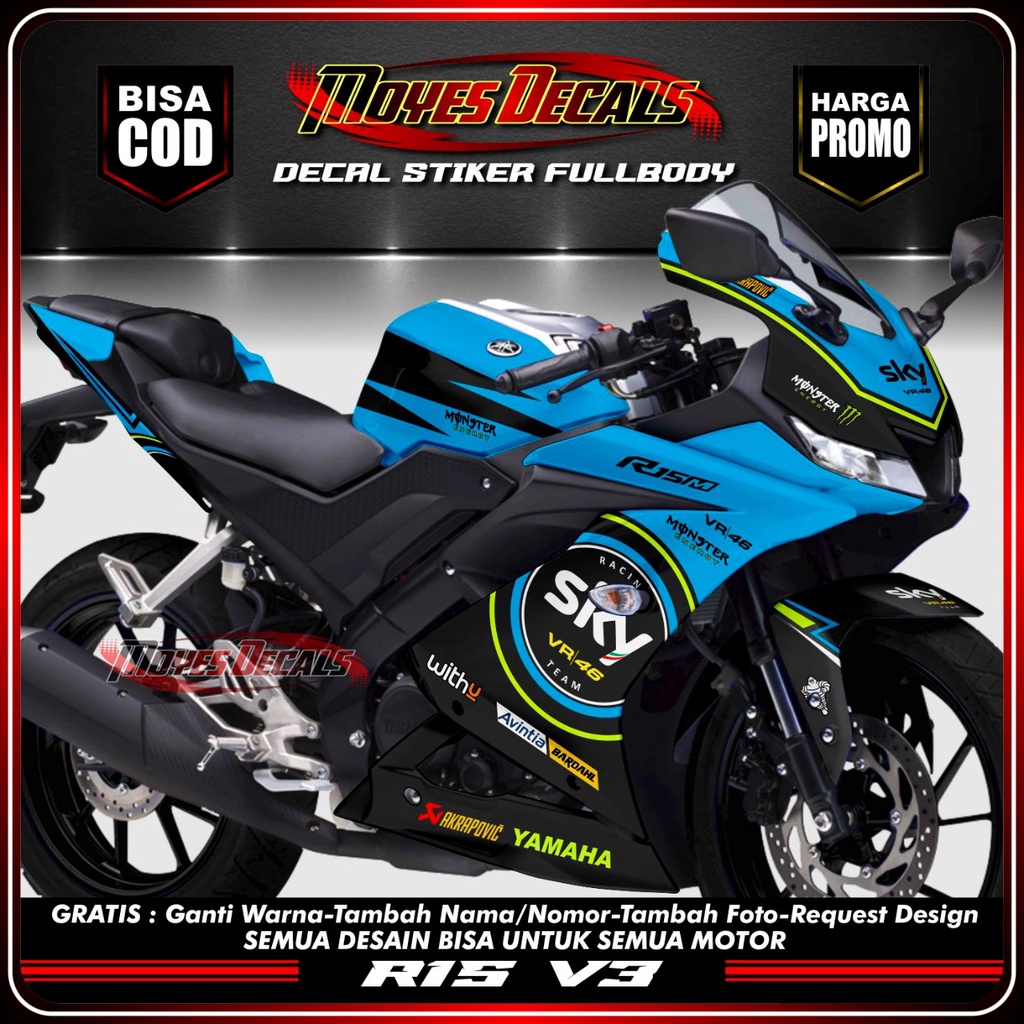 Decal Sticker R15 V3 SKY46 Full Body