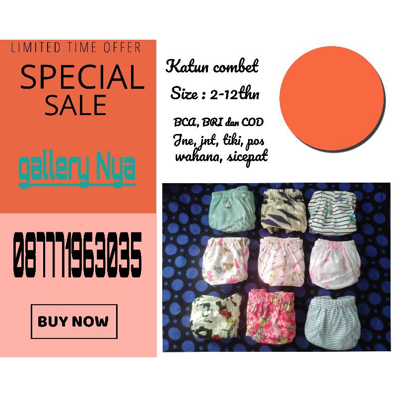 celana dalam /cd anak libby & valvet /cd anak cewek cowok