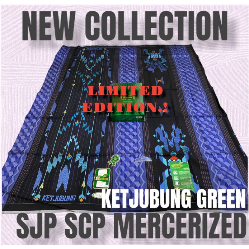 Sarung ketjubung songket SCP SJP Original green quality