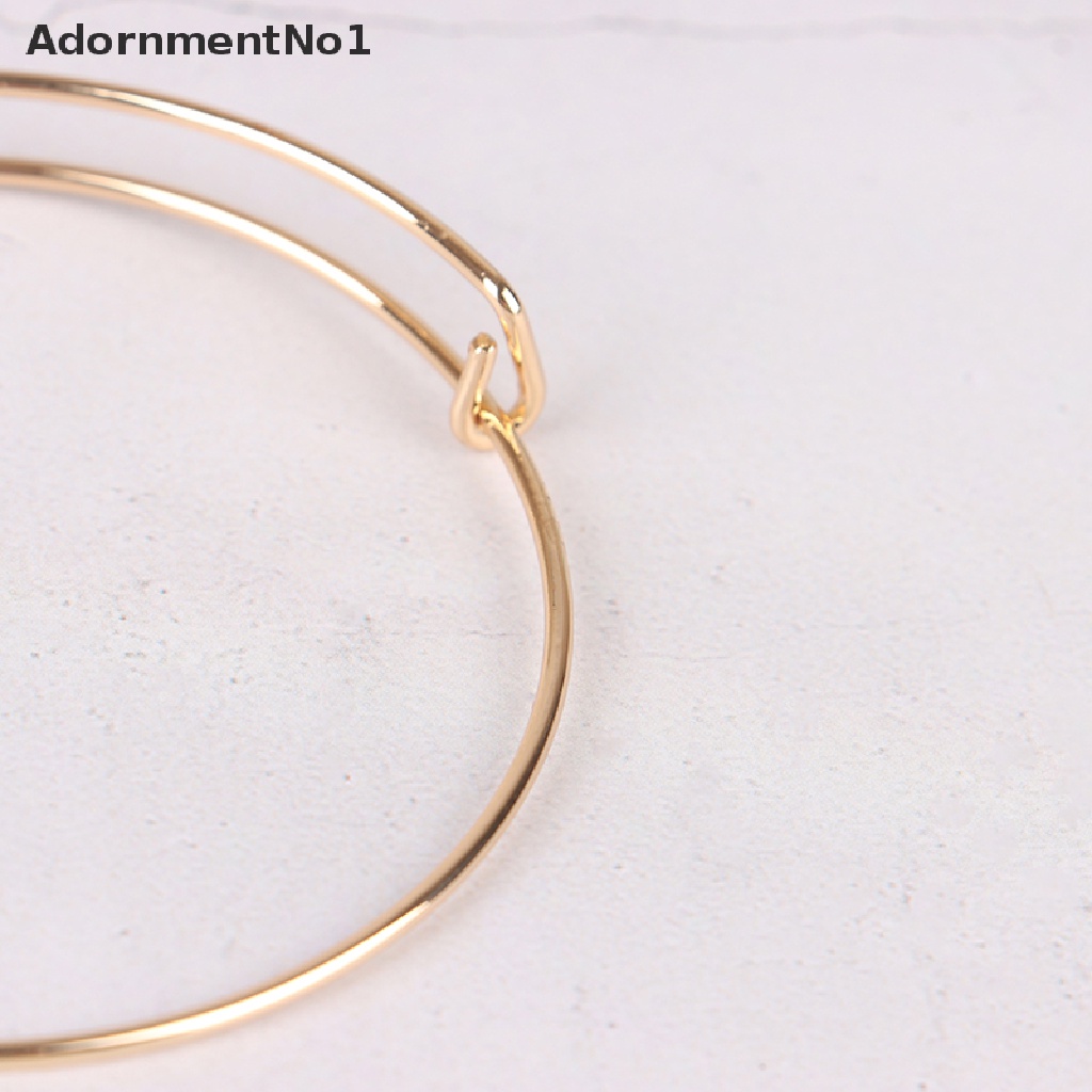 (AdornmentNo1) 10pcs / set Gelang Bangle Kawat Expandable 65mm Untuk Wanita