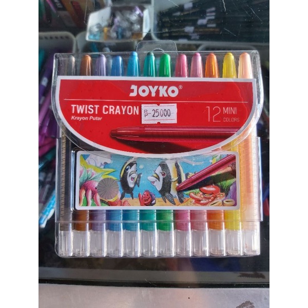 

JOYKO mini twist crayon krayon putar 12 warna