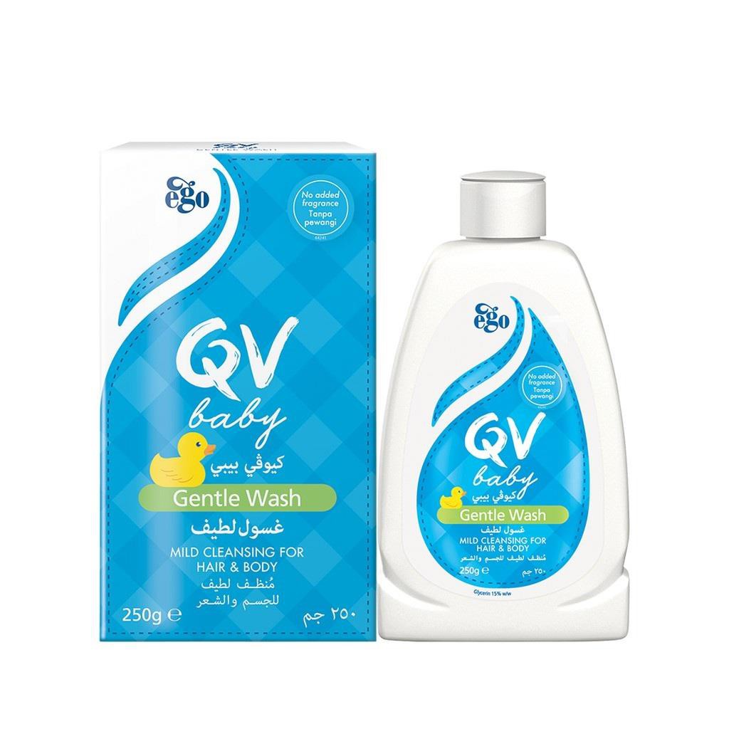 Sabun bayi QV Baby gentle Wash 250gr baik untuk kulit kering