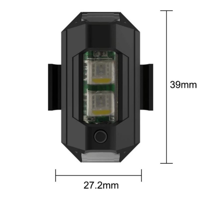 Lampu led kedip model pesawat 7 warna banyak mode