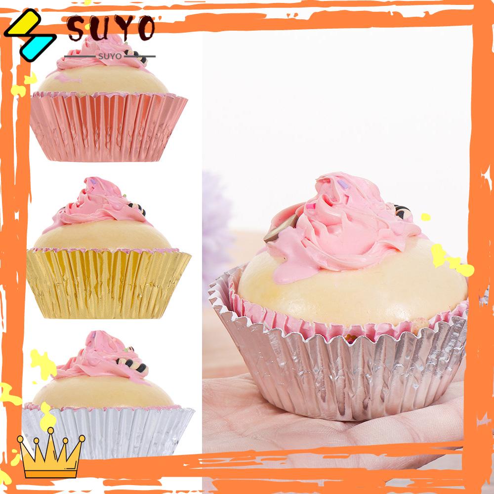 Suyo Kotak Cupcake / Muffin Bahan Aluminum Foil