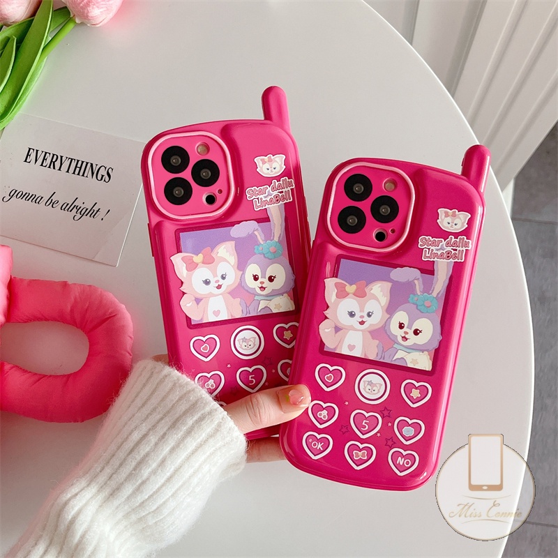 Soft Case TPU Glossy Motif Kartun Disney LinaBell Untuk iPhone 11 12 13 14 Pro MAX 7 8 Plus XR X XS MAX SE 2020