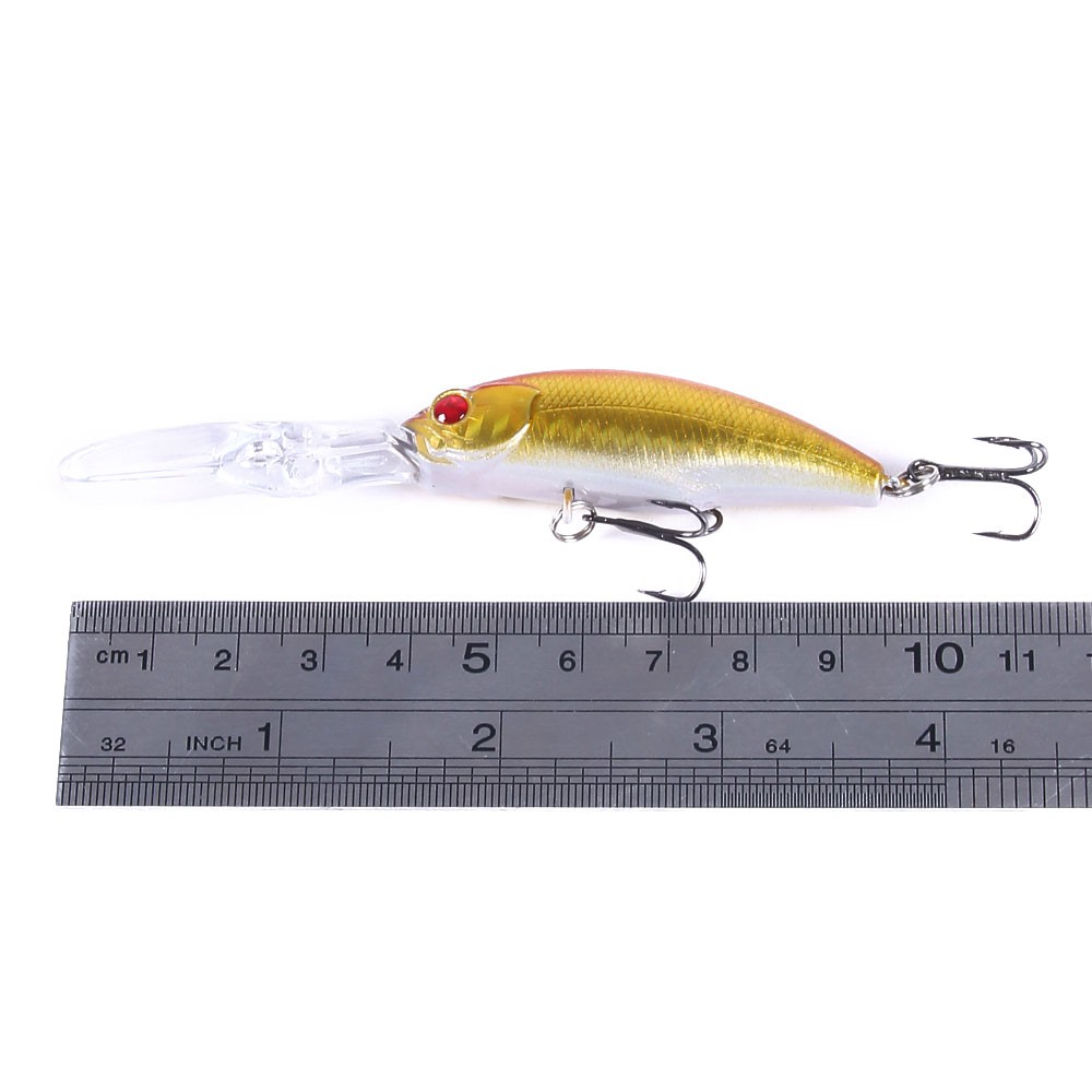 HENGJIA New 6Pcs 10cm/7g Minnow Umpan Pancing Swimbait Ikan Floating Fishing Lures Bass Hard Bait Kail Wobbler