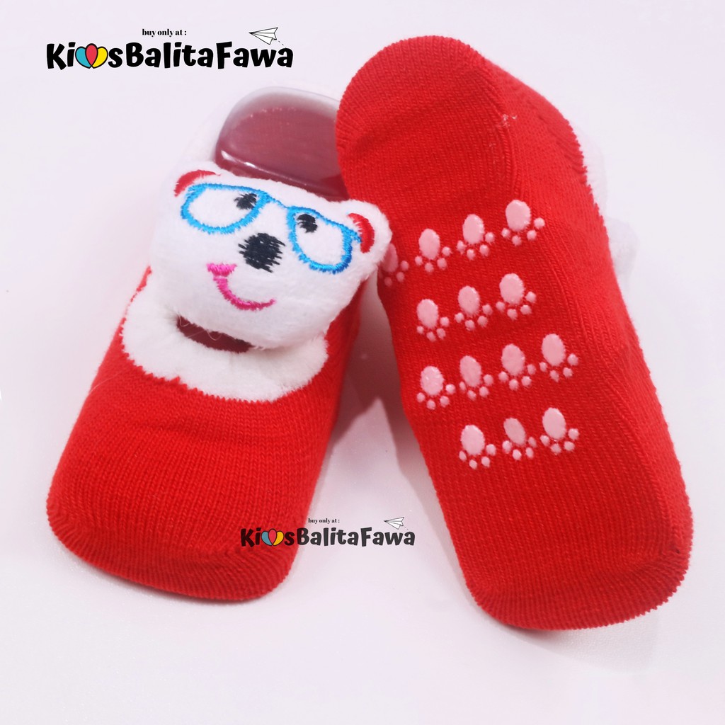 Prewalker Socks 3D Bayi Boneka Karakter / Import Kaos Kaki Polos Anak Laki Perempuan Anti Slip Murah