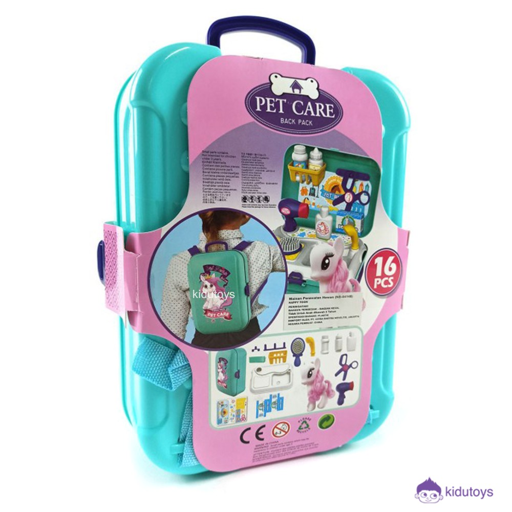 Mainan Anak Back Pack Pony Pet Care Kidu Toys