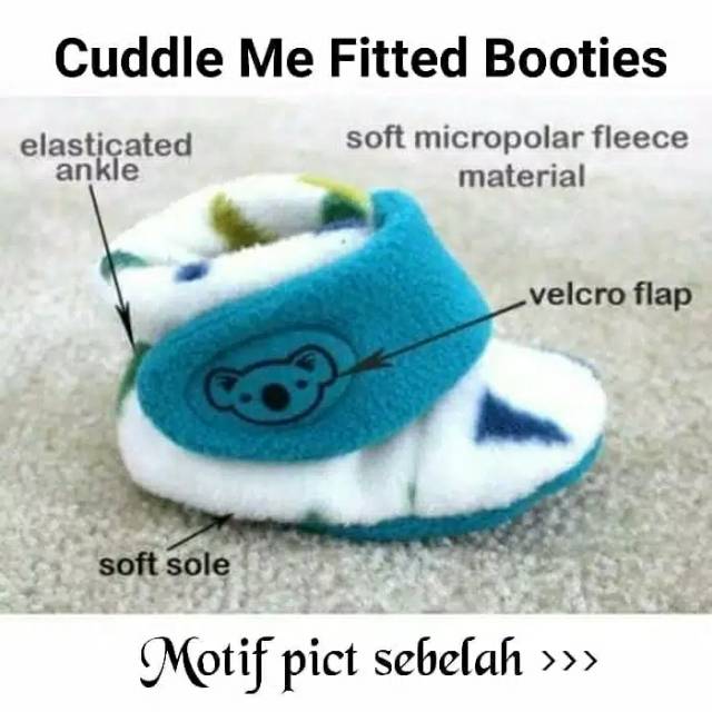 Fitted Booties CuddleMe Sepatu Bayi Boot Bayi Kaos kaki bayi 0-7 bulan Cuddle Me